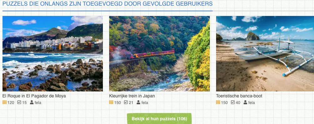 Gebruiker volgt
