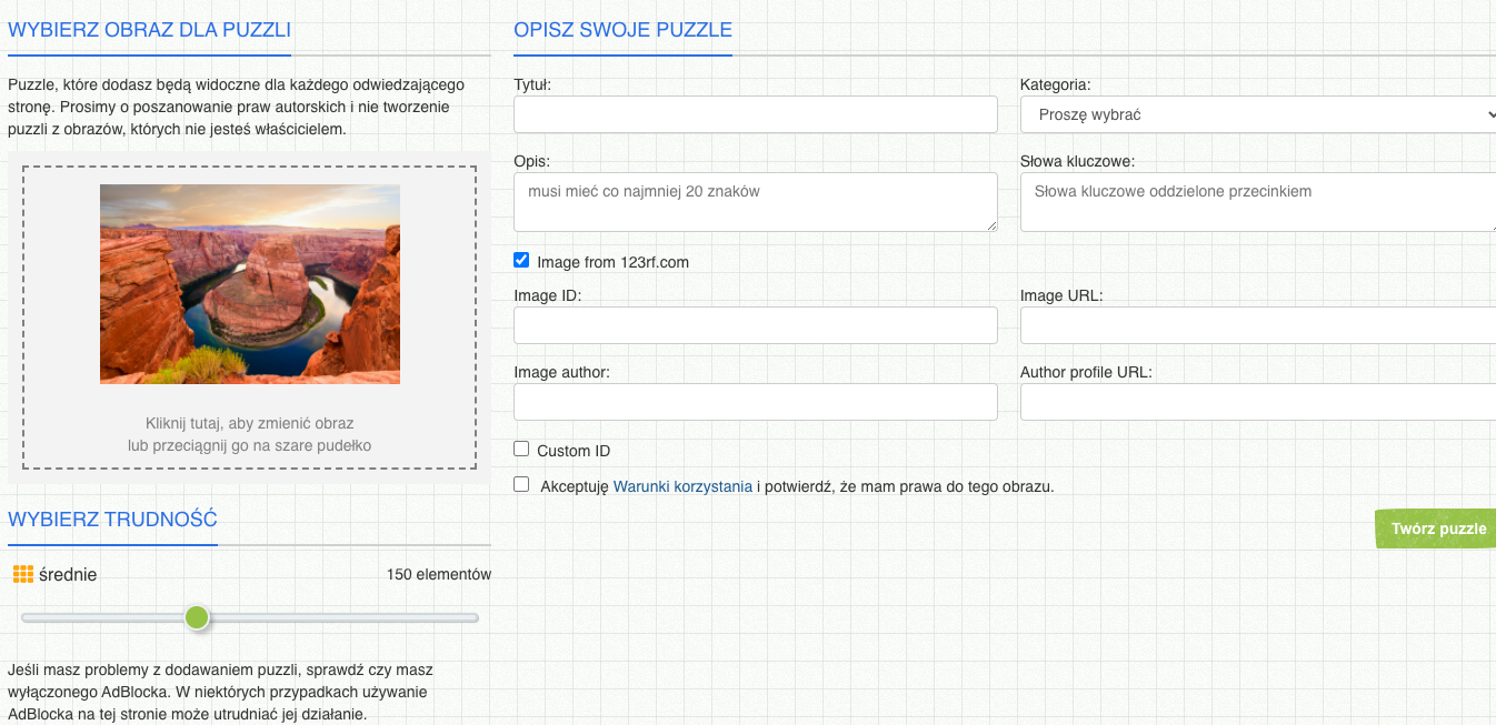 Tworzenie puzzli