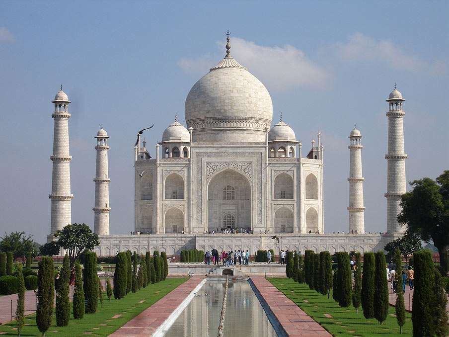 Taj Mahal puzzel online van foto