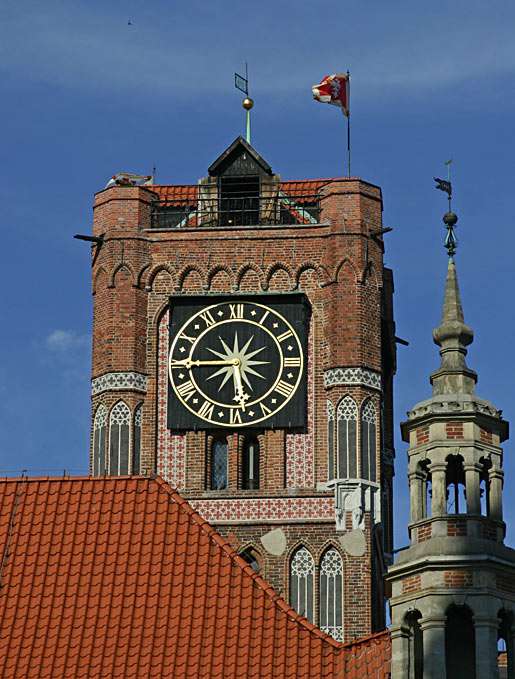 La Torre del Municipio della Città Vecchia a Torun (Polonia) puzzle online da foto