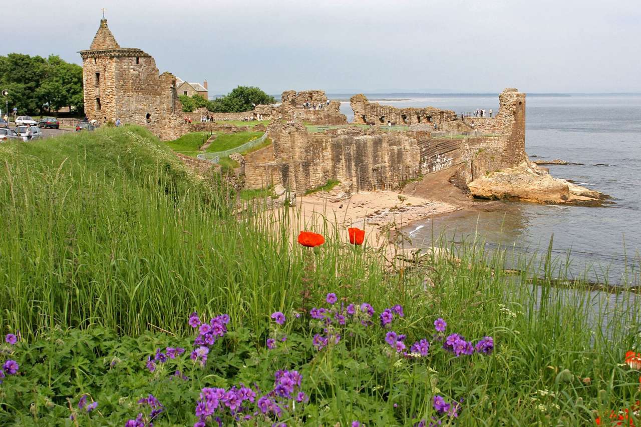 St Andrews Castle (Scotland) puzzle online from photo