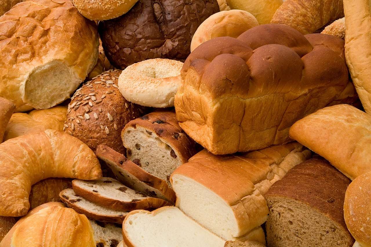 Různé druhy chleba online puzzle