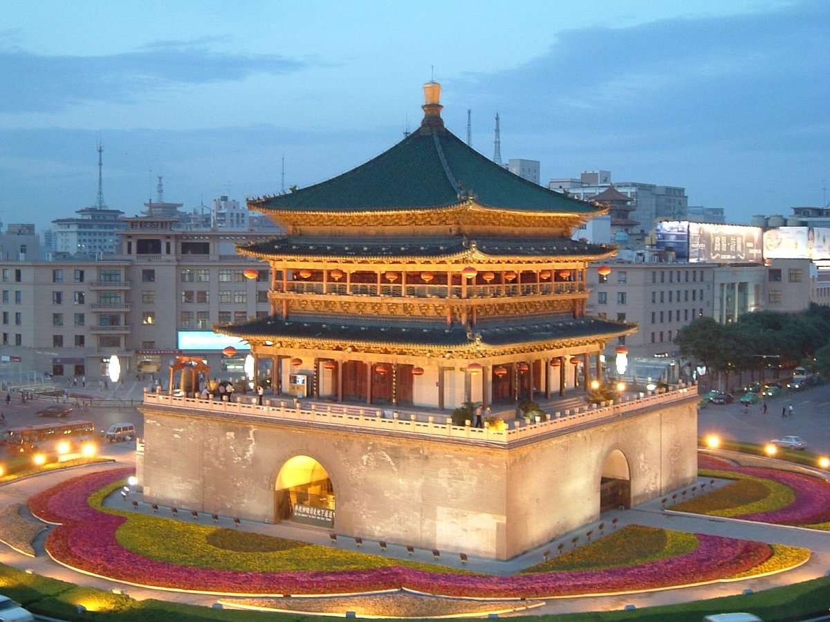 Bell Tower in Xian (China) online puzzle