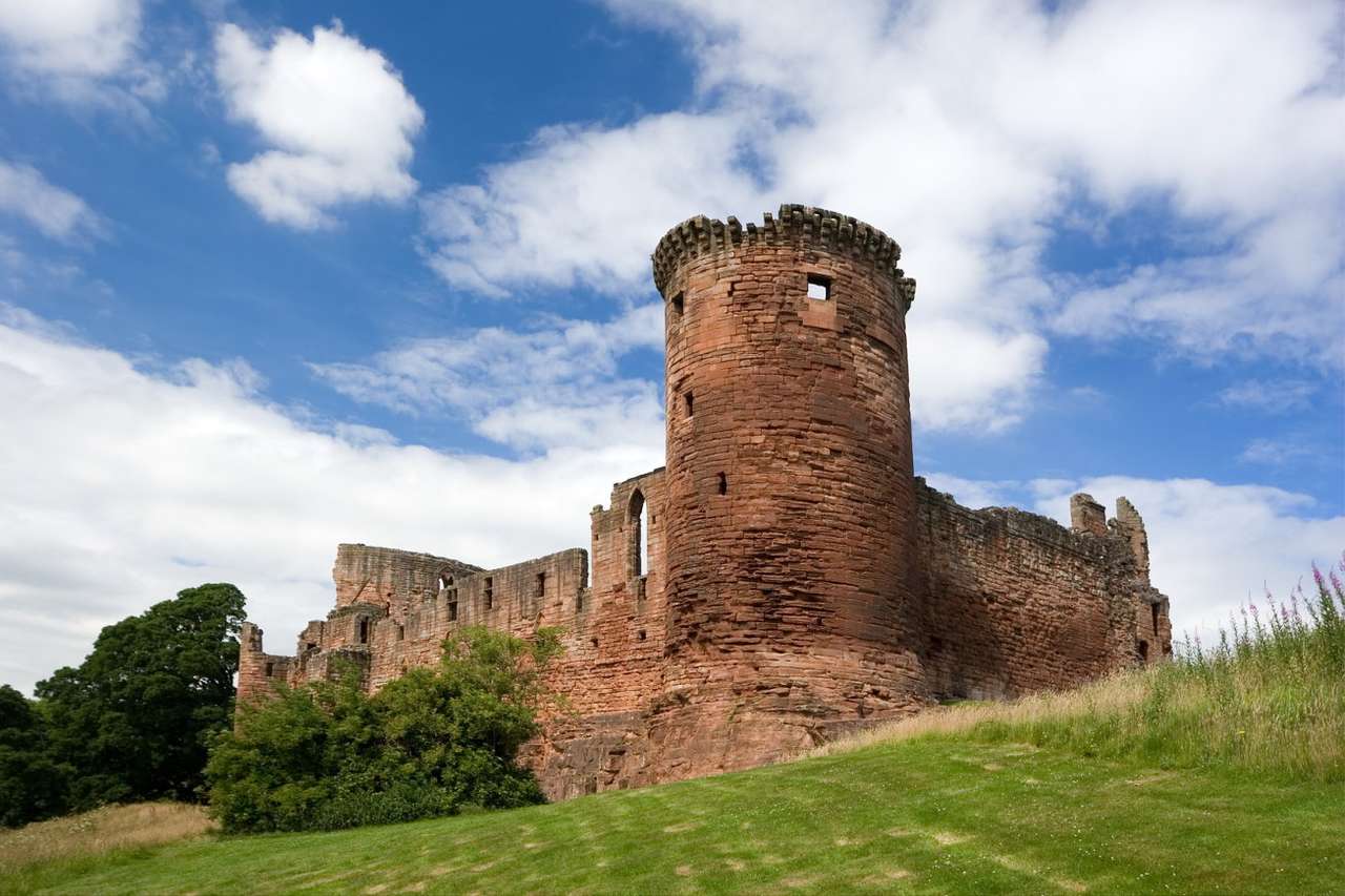 Castle Bothwell (Skotsko) puzzle online z fotografie