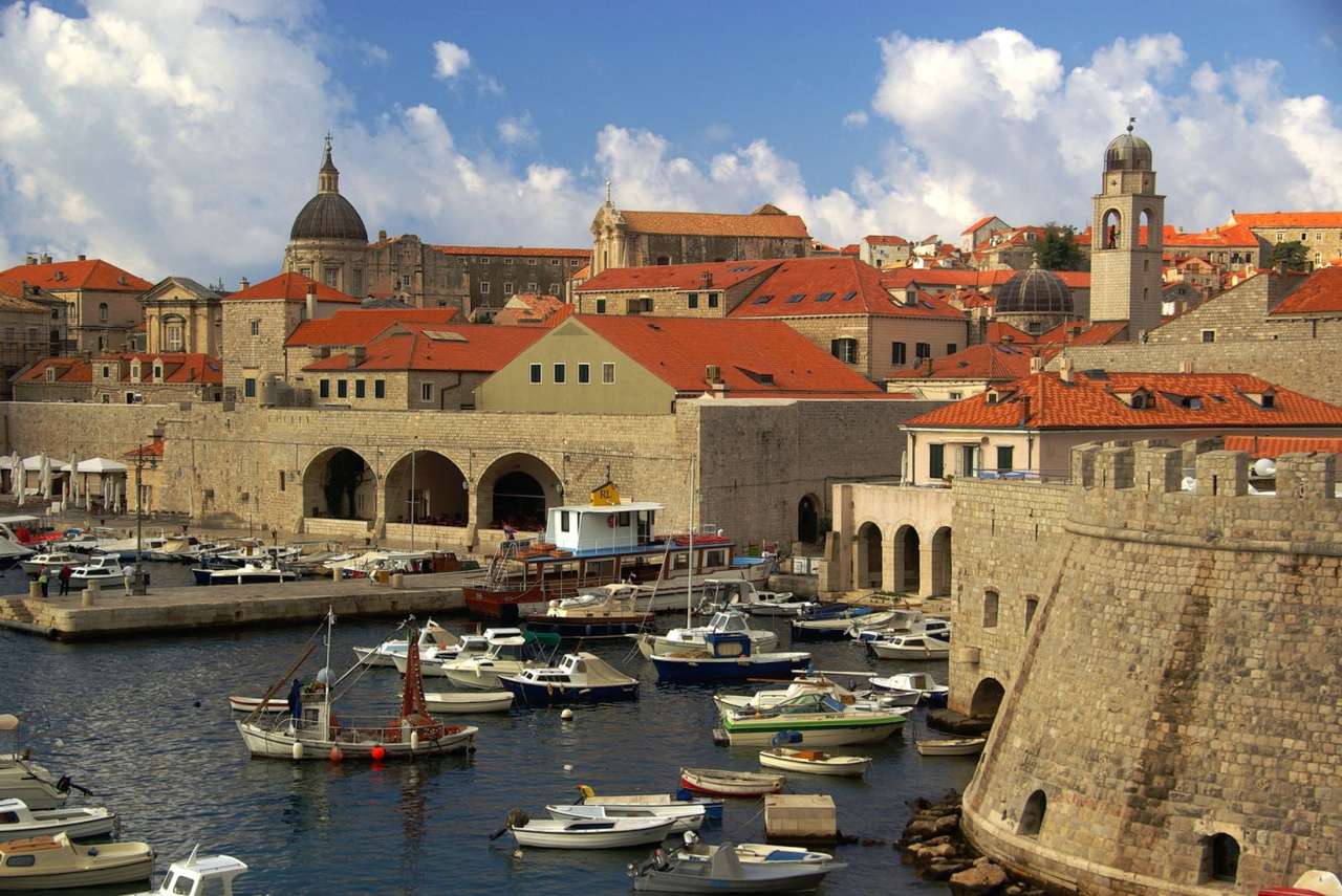 Dubrovnik kikötő (Horvátország) online puzzle