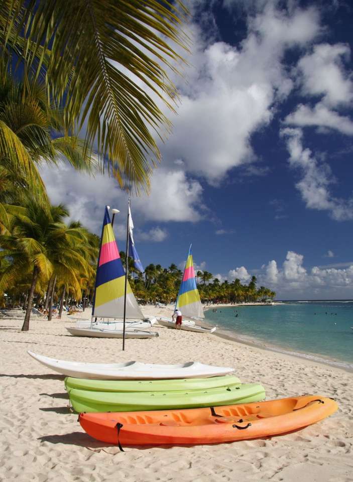 Caribisch strand puzzel online van foto
