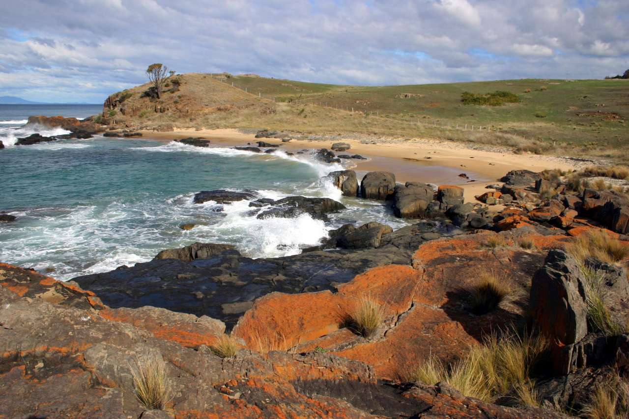 Крайбрежие на Тасмания (Австралия) онлайн пъзел от снимка