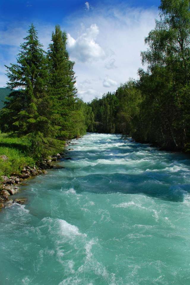 Mountain River, Altai (Russia) puzzle online from photo