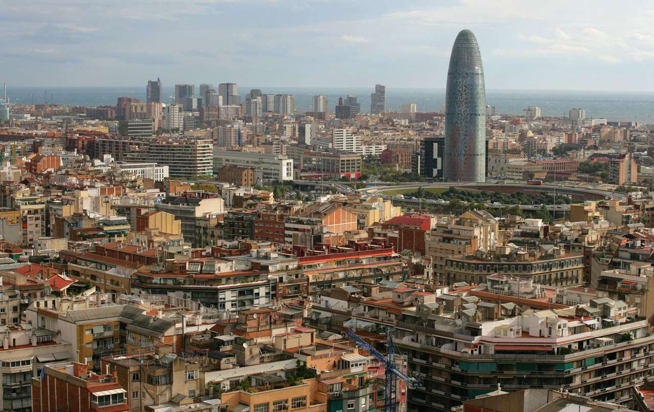 Barcelona, ​​Spanien) pussel online från foto