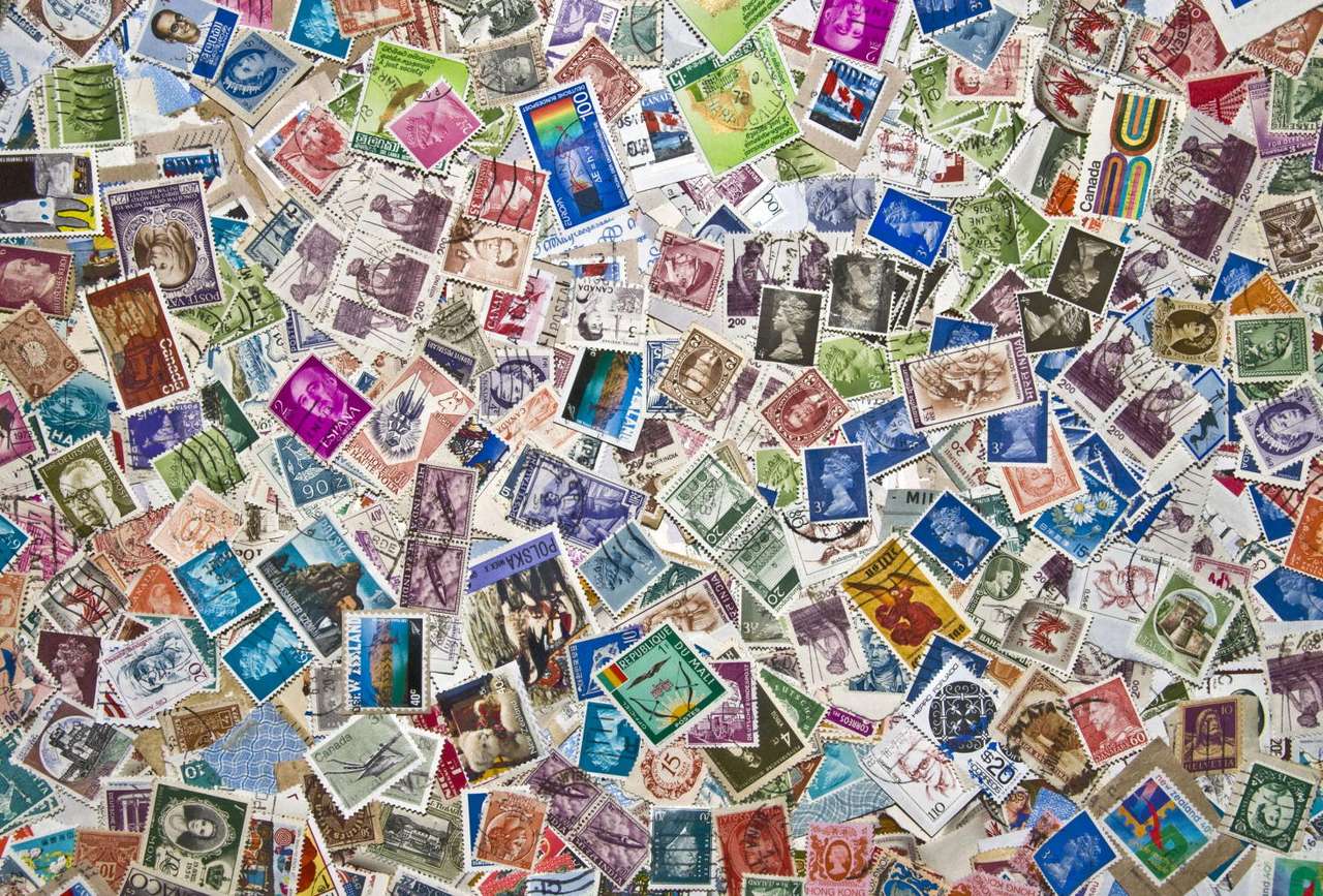 Verzameling oude postzegels online puzzel