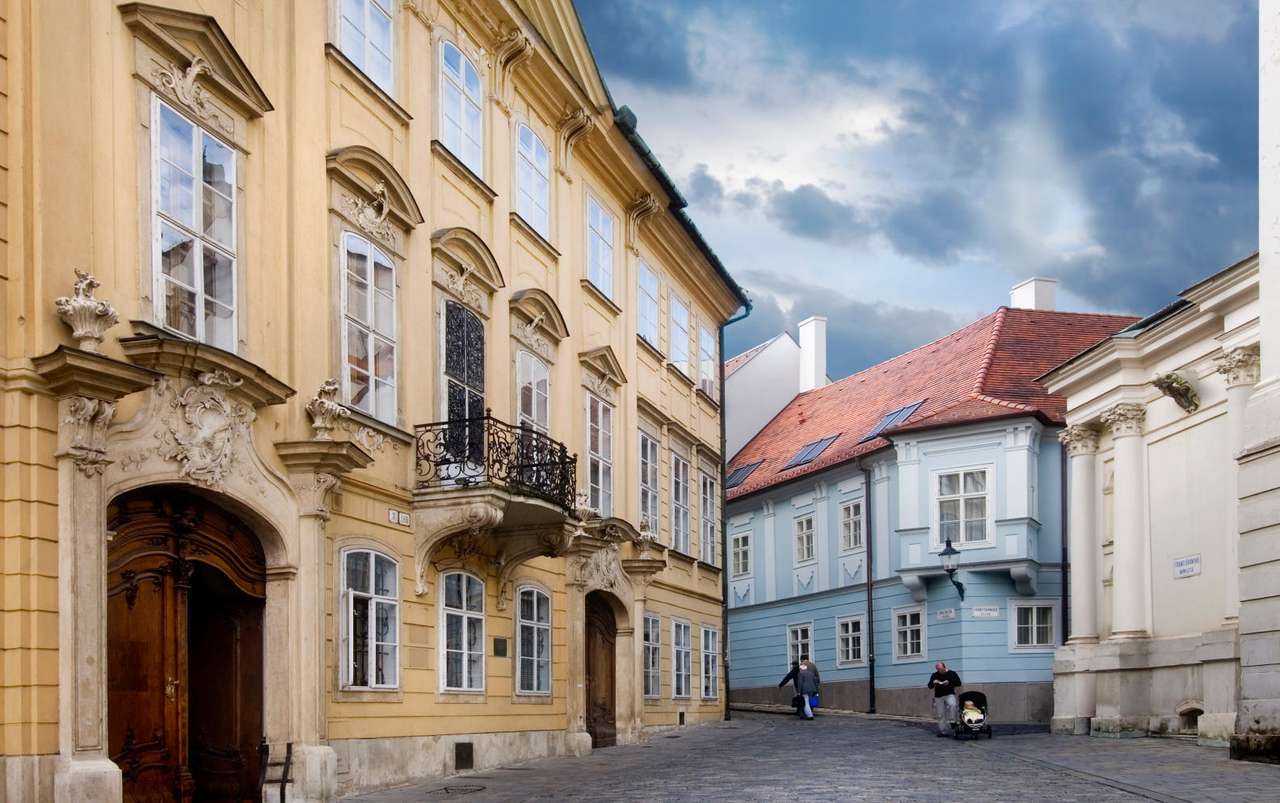 Street in Bratislava (Slovakia) puzzle online from photo