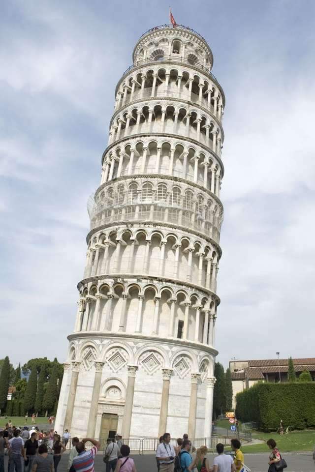 Наклонена кула в Пиза (Италия) онлайн пъзел от снимка
