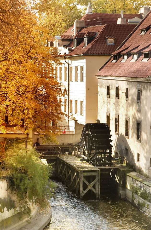Old mill in Prague (Czech Republic) puzzle online from photo