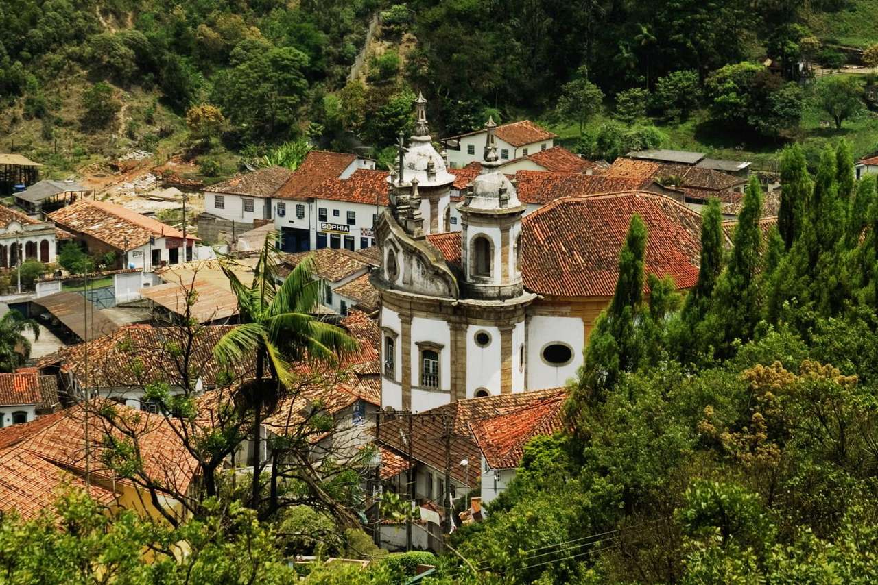 Църква в Оро Прето (Бразилия) онлайн пъзел от снимка