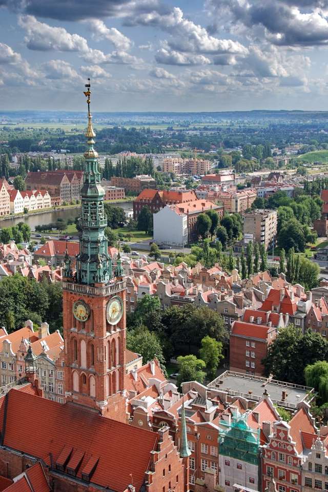Stadhuis van Gdansk (Polen) online puzzel
