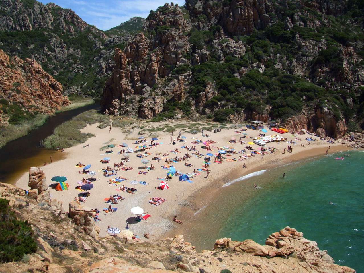 Playa de Cerdeña (Italia) rompecabezas en línea