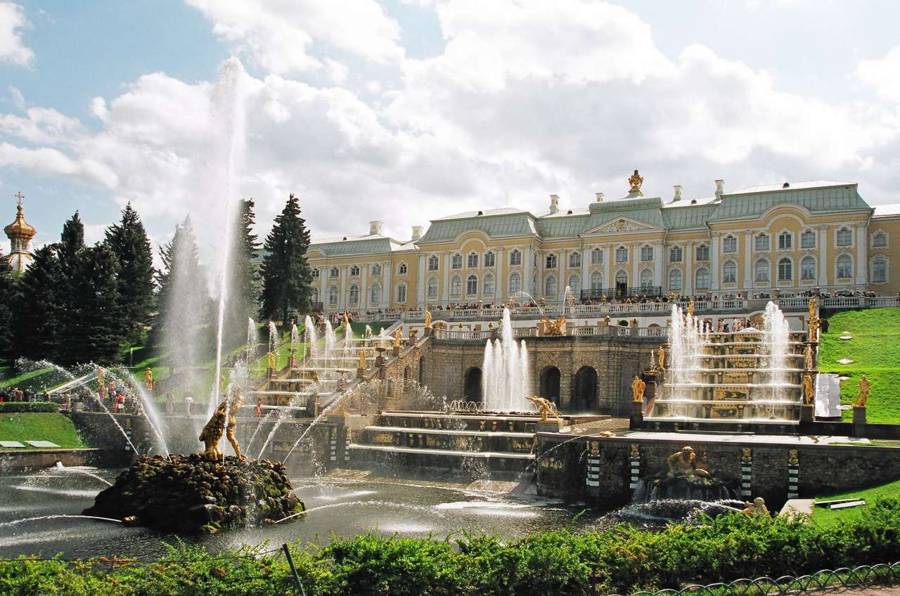 Grande Palácio Peterhof (Rússia) puzzle online a partir de fotografia