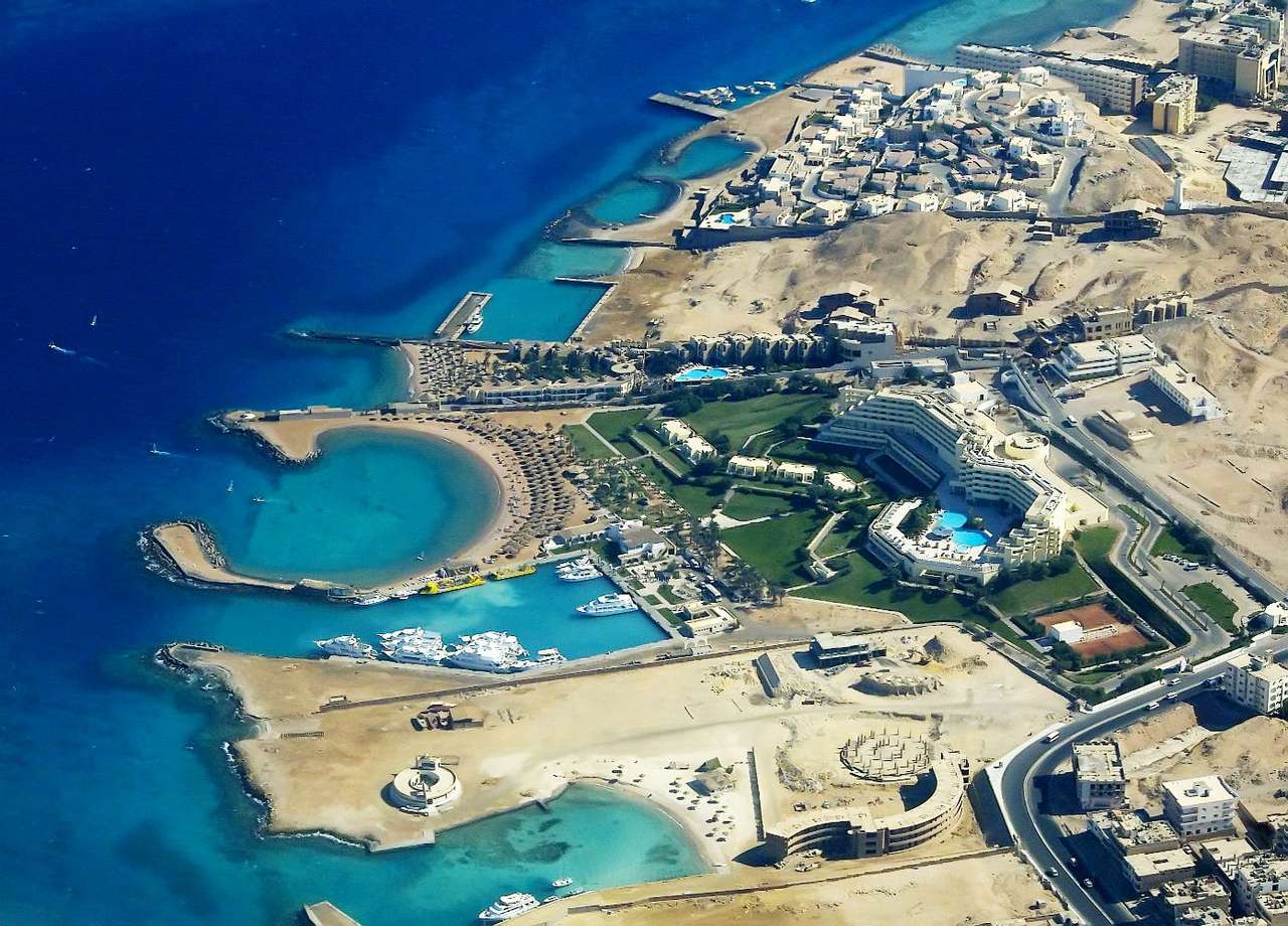 Costa do Mar Vermelho em Hurghada (Egito) puzzle online