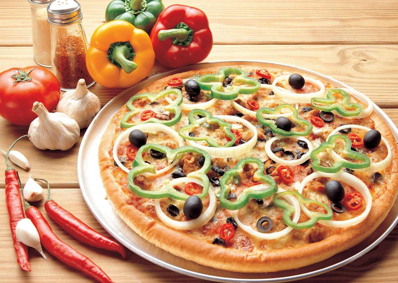 Italská pizza puzzle online z fotografie