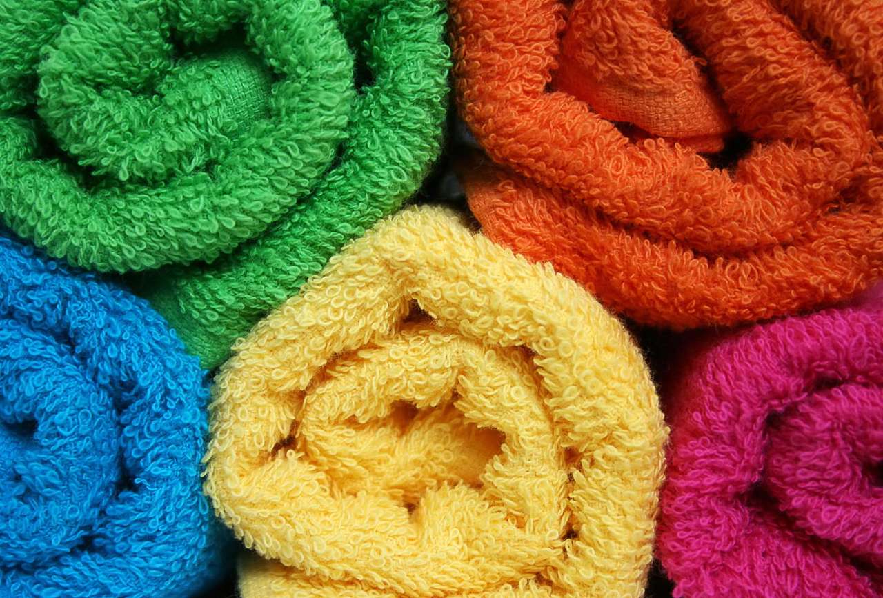 Towels puzzle online from photo