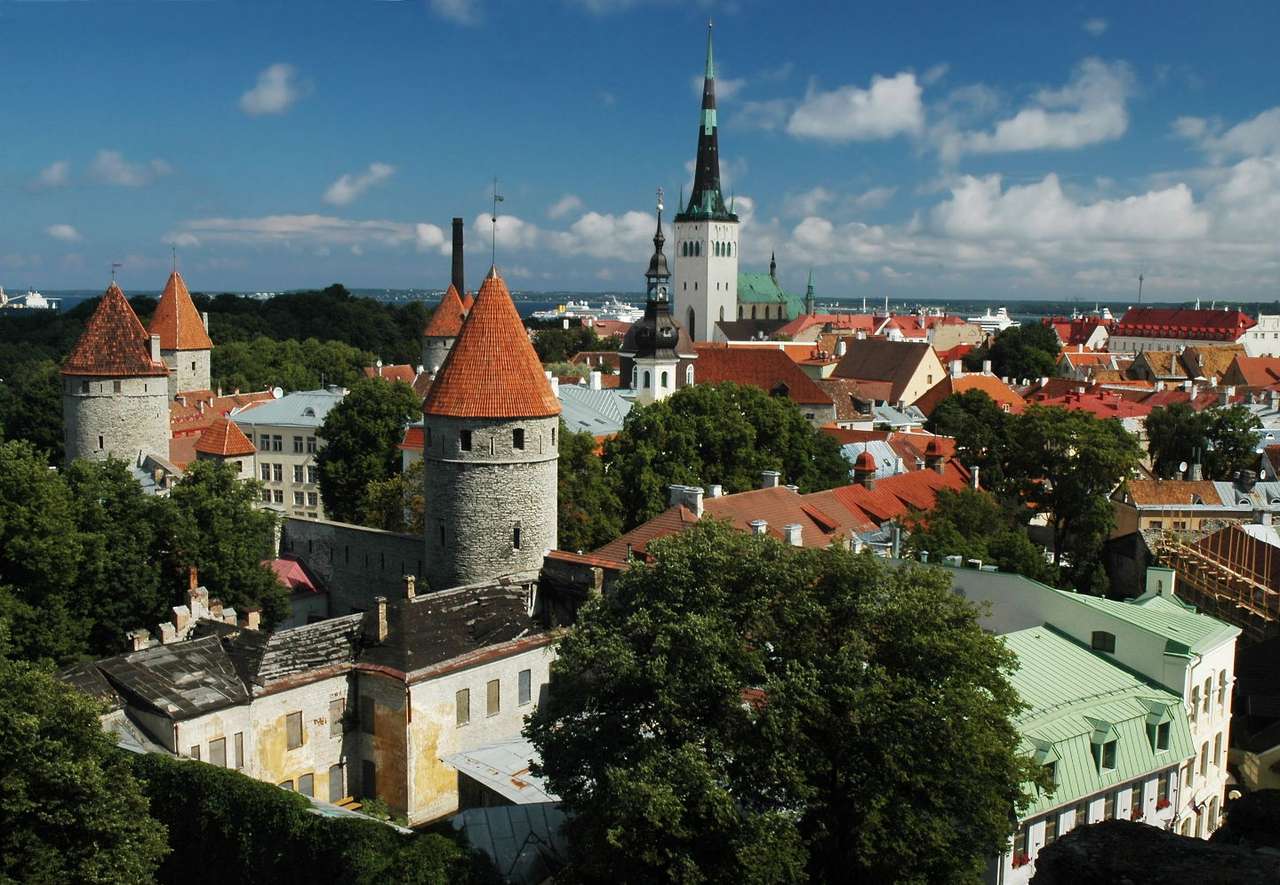 Oude binnenstad van Tallinn (Estland) online puzzel