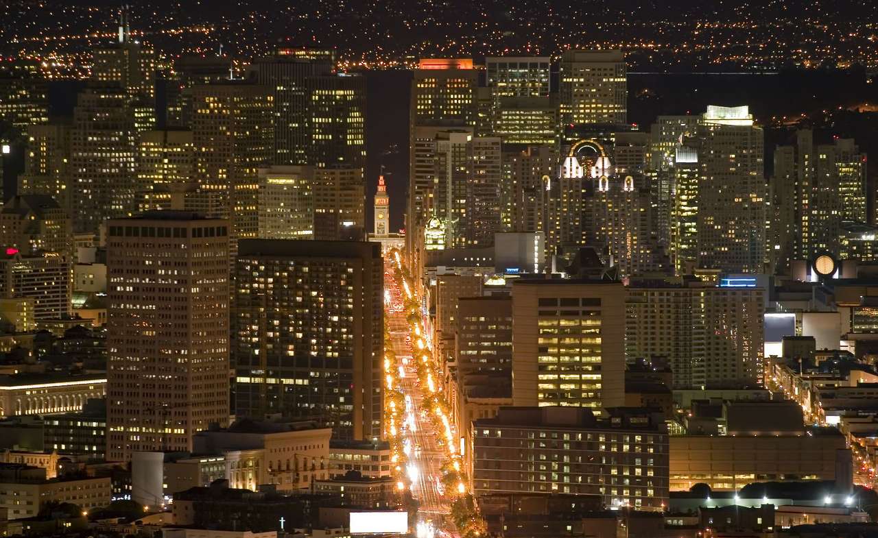San Francisco pénzügyi negyed (USA) puzzle online fotóról