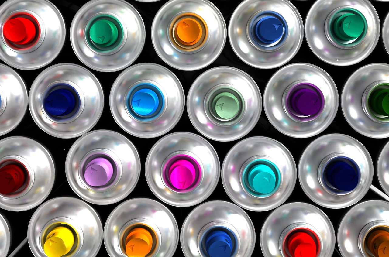 Cans with paint online puzzle