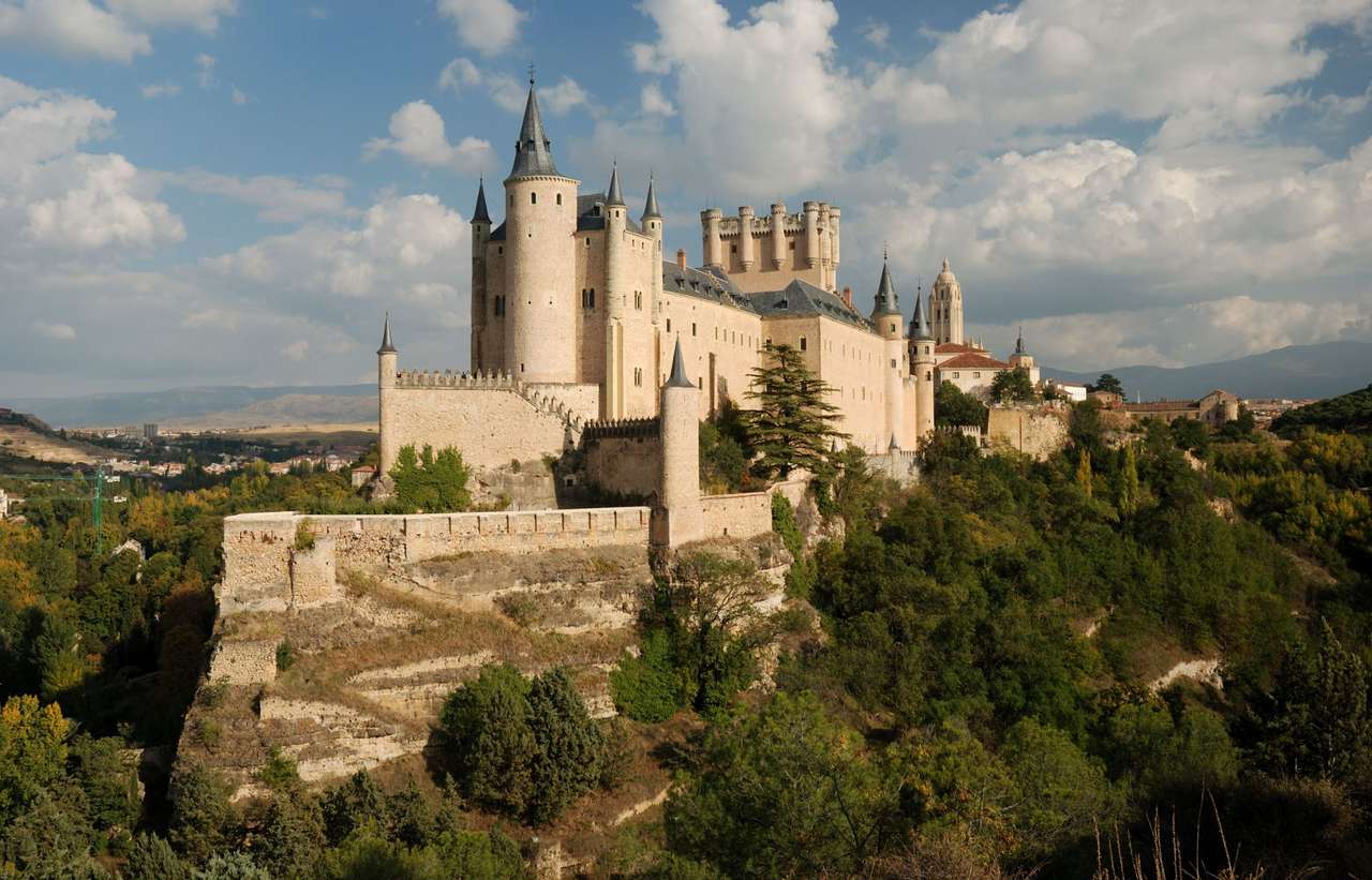 Alcazar i Segovia (Spanien) pussel online från foto