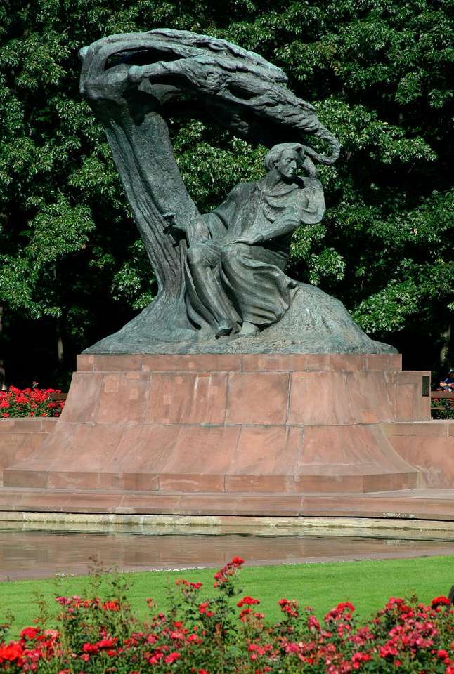 Паметникът на Фредерик Шопен (Полша) онлайн пъзел