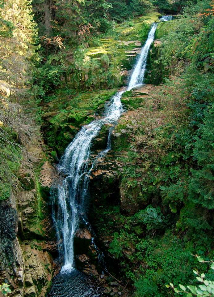 Kamienczyk Waterfall (Poland) puzzle online from photo