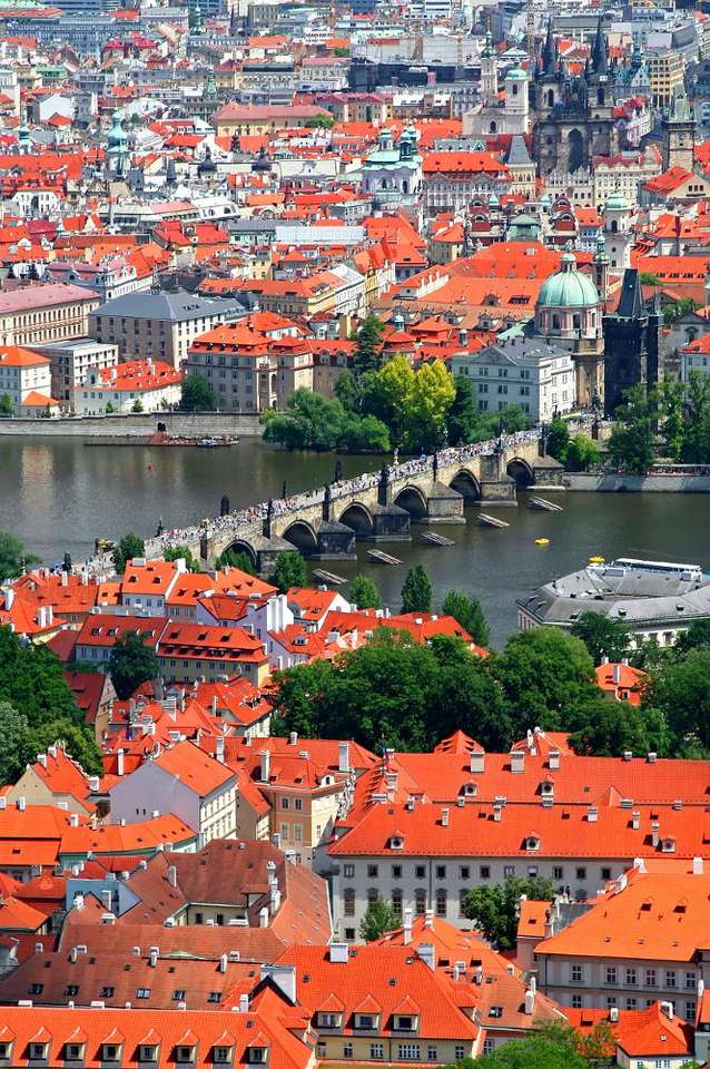 Karlsbron i Prag (Tjeckien) pussel online från foto