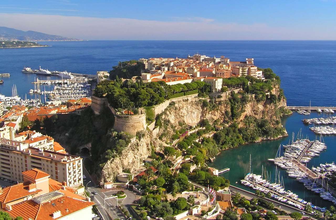 Дворец на принца на Монако онлайн пъзел от снимка