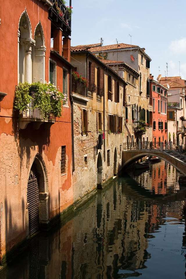 Kanal i Venedig (Italien) Pussel online