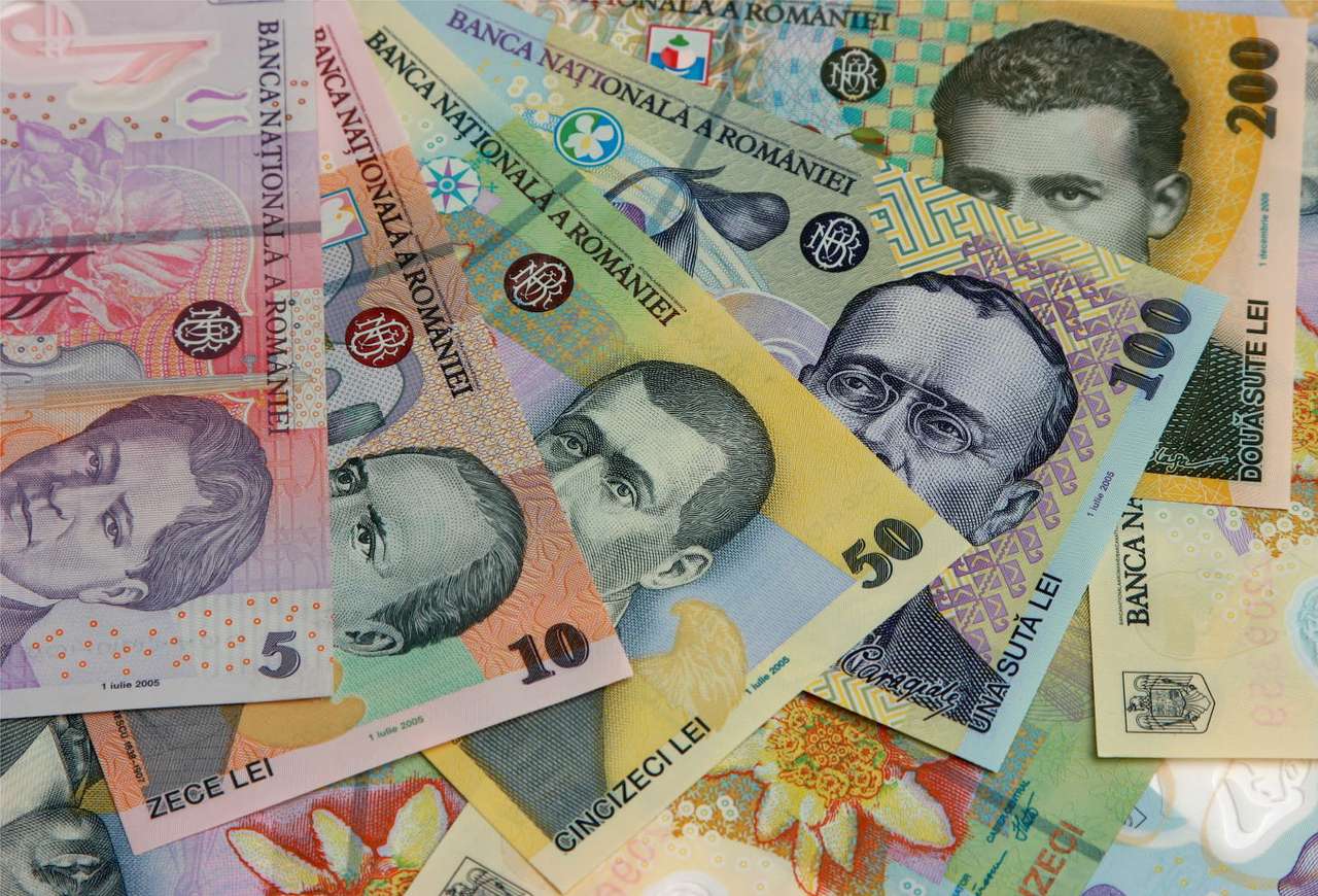 Billetes rumanos (RON) rompecabezas en línea