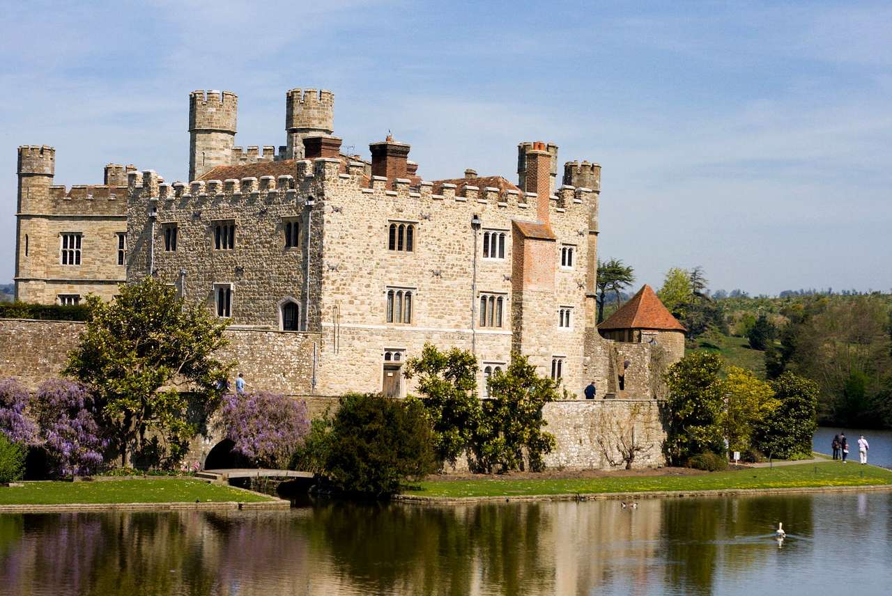 Замъкът Лийдс (Обединеното кралство) онлайн пъзел от снимка