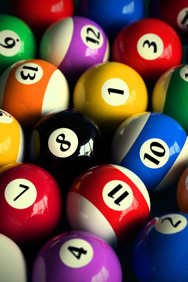 Pool balls puzzle online from photo