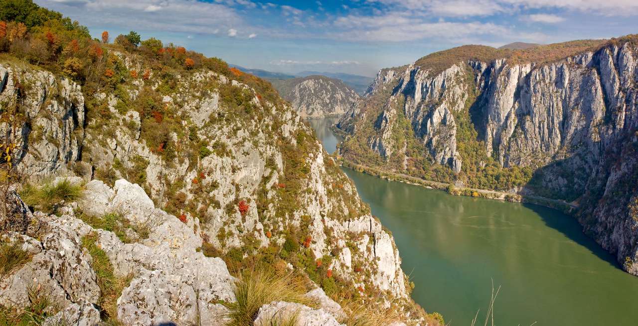 Donau i höst (Rumänien) pussel online från foto