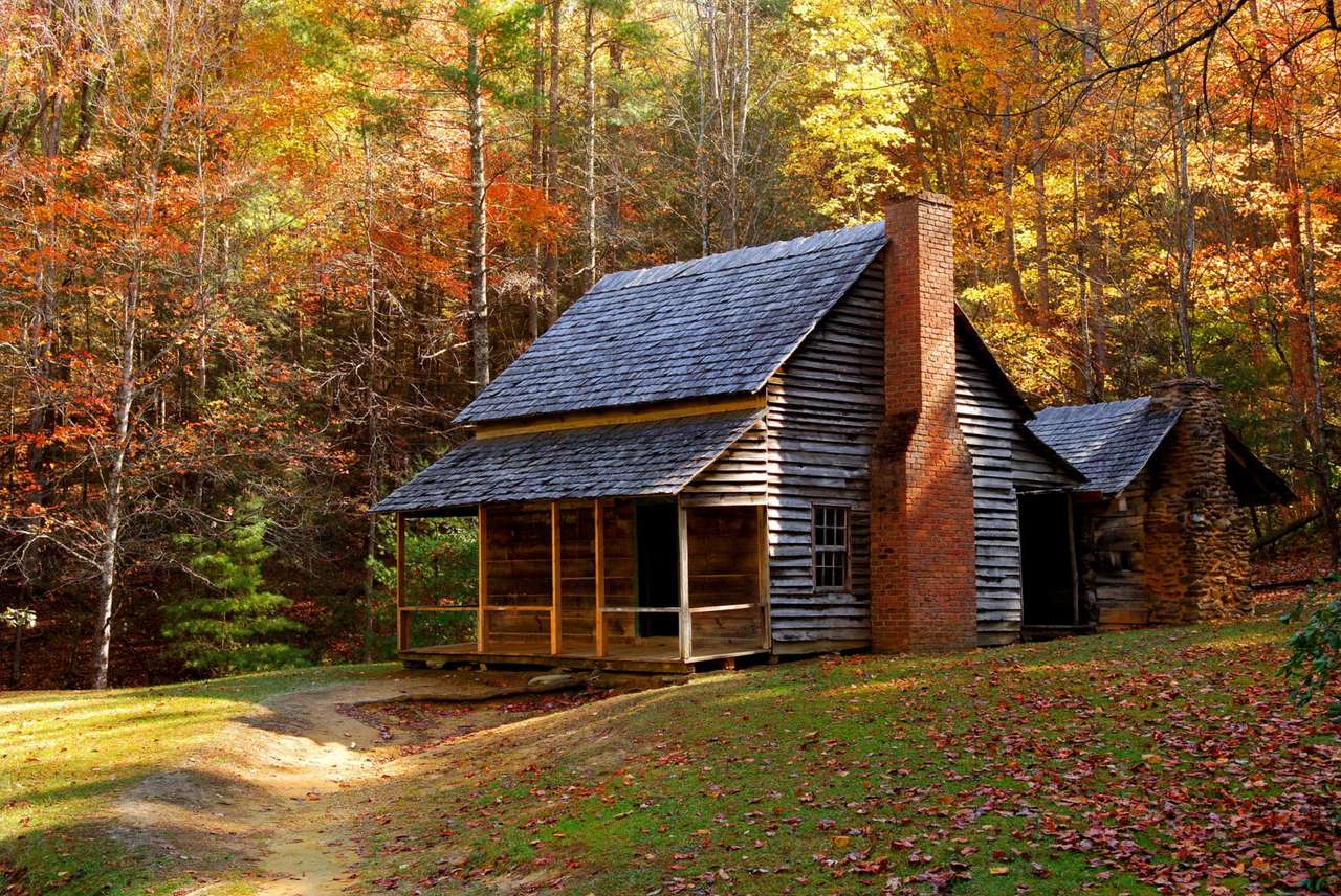 Εξοχικό σπίτι στα βουνά Smoky (ΗΠΑ) online παζλ