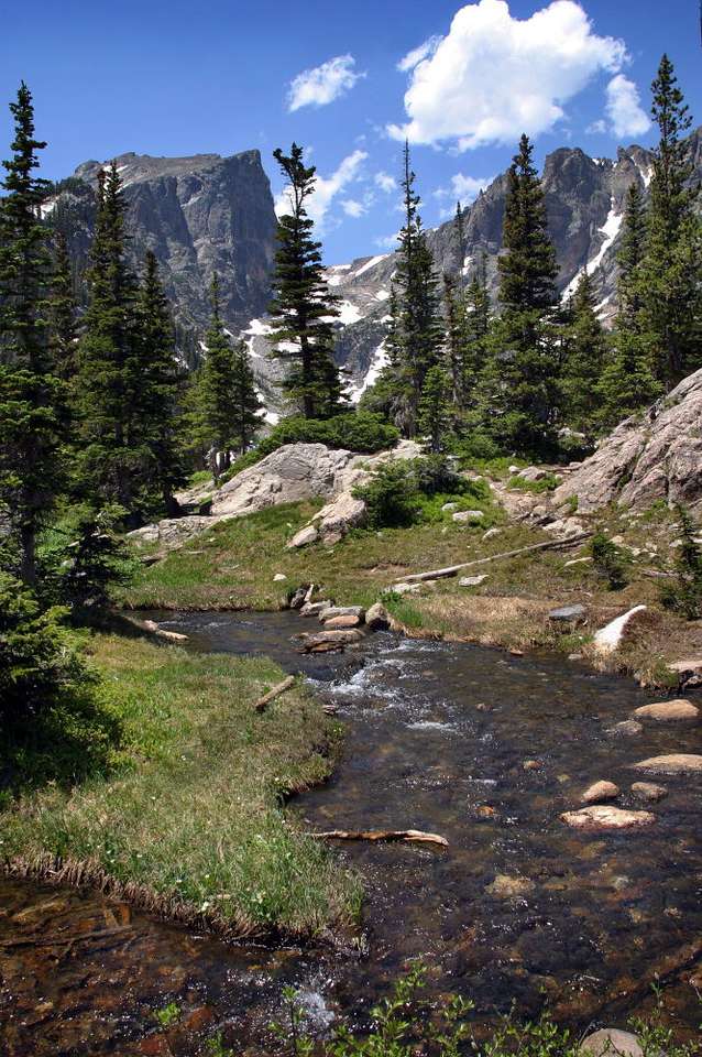 Rocky Mountains i Colorado (USA) pussel online från foto