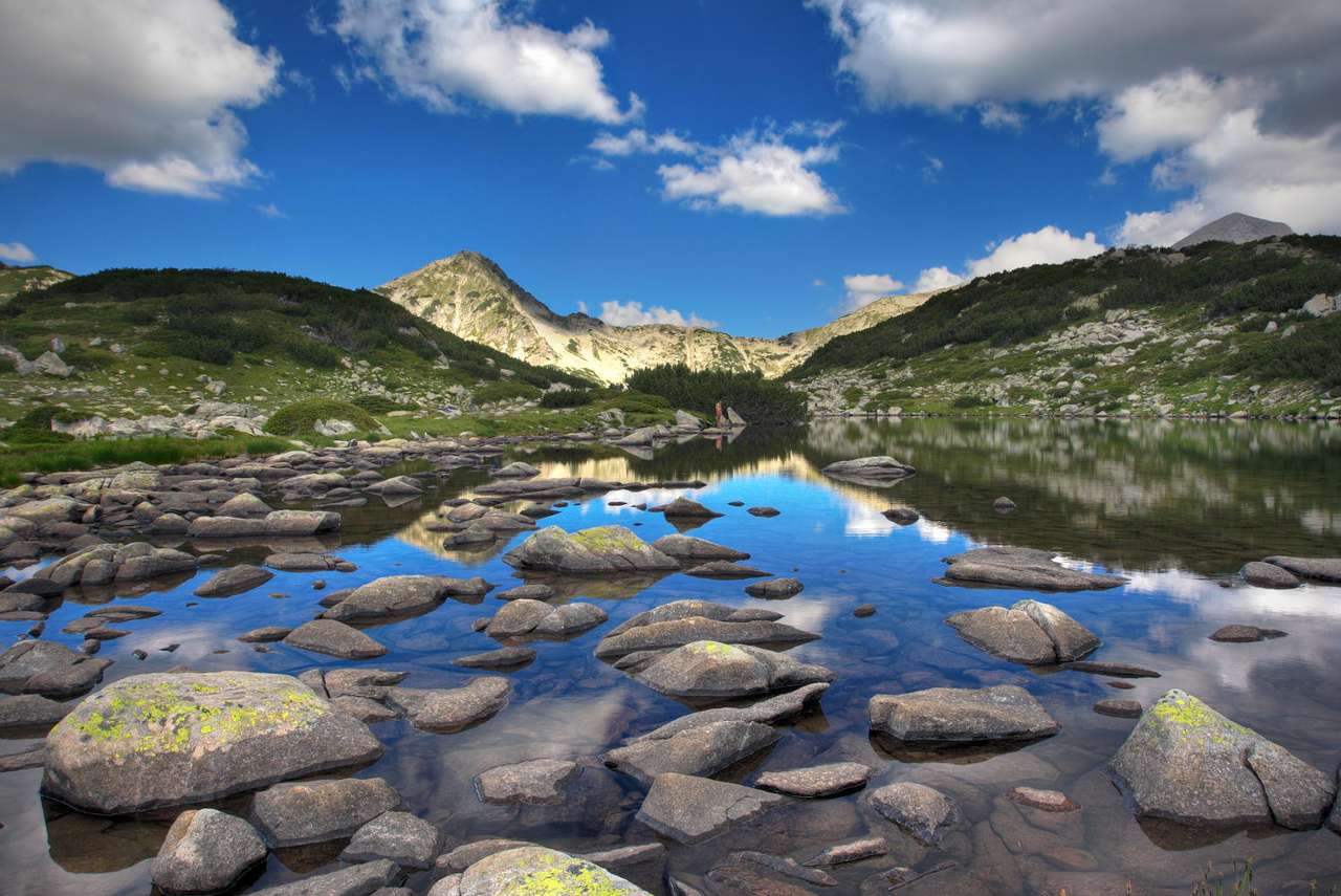 Λίμνη Zabecko (Βουλγαρία) παζλ online από φωτογραφία