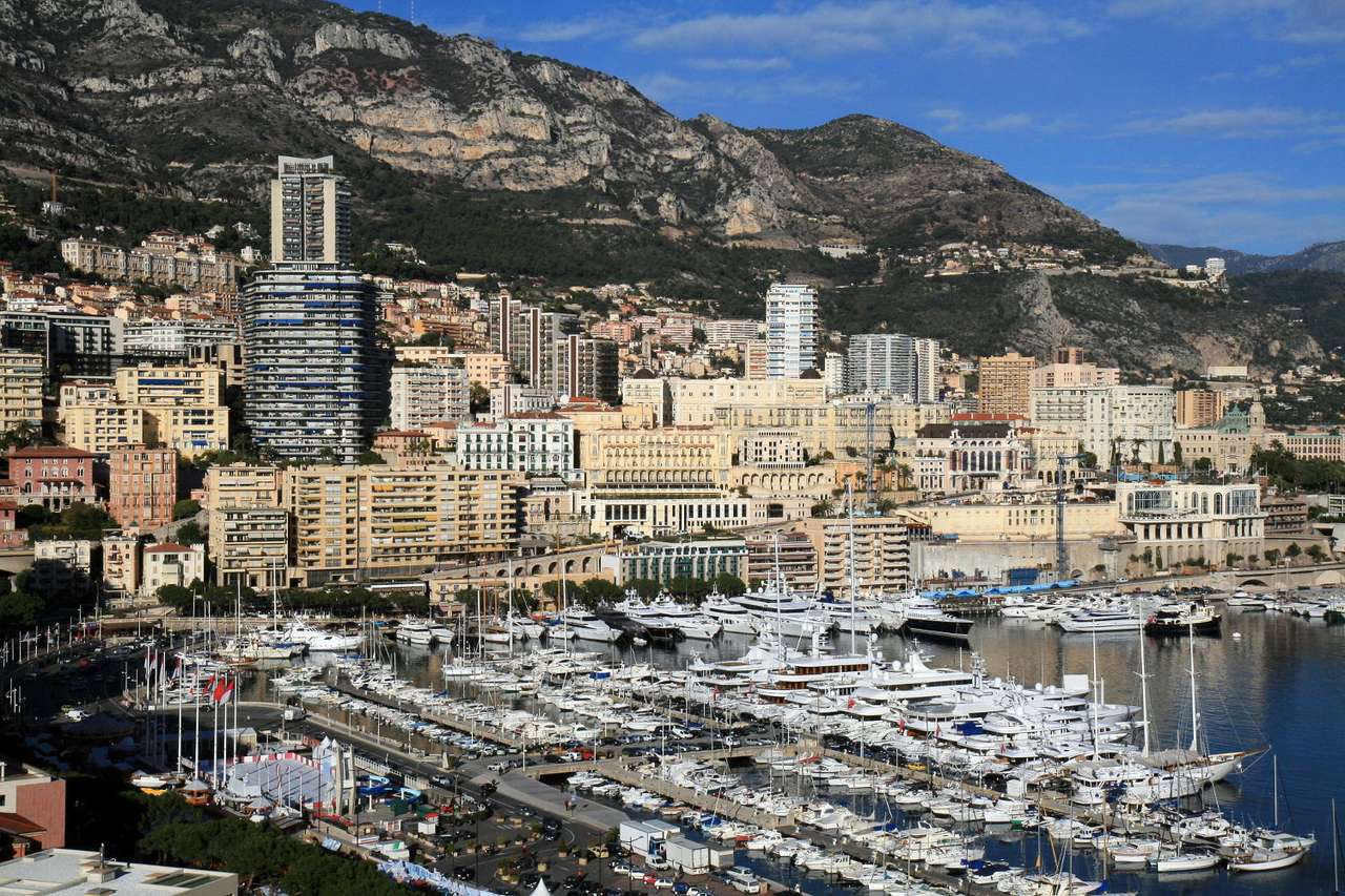 Monte Carlo kikötője (Monaco) online puzzle