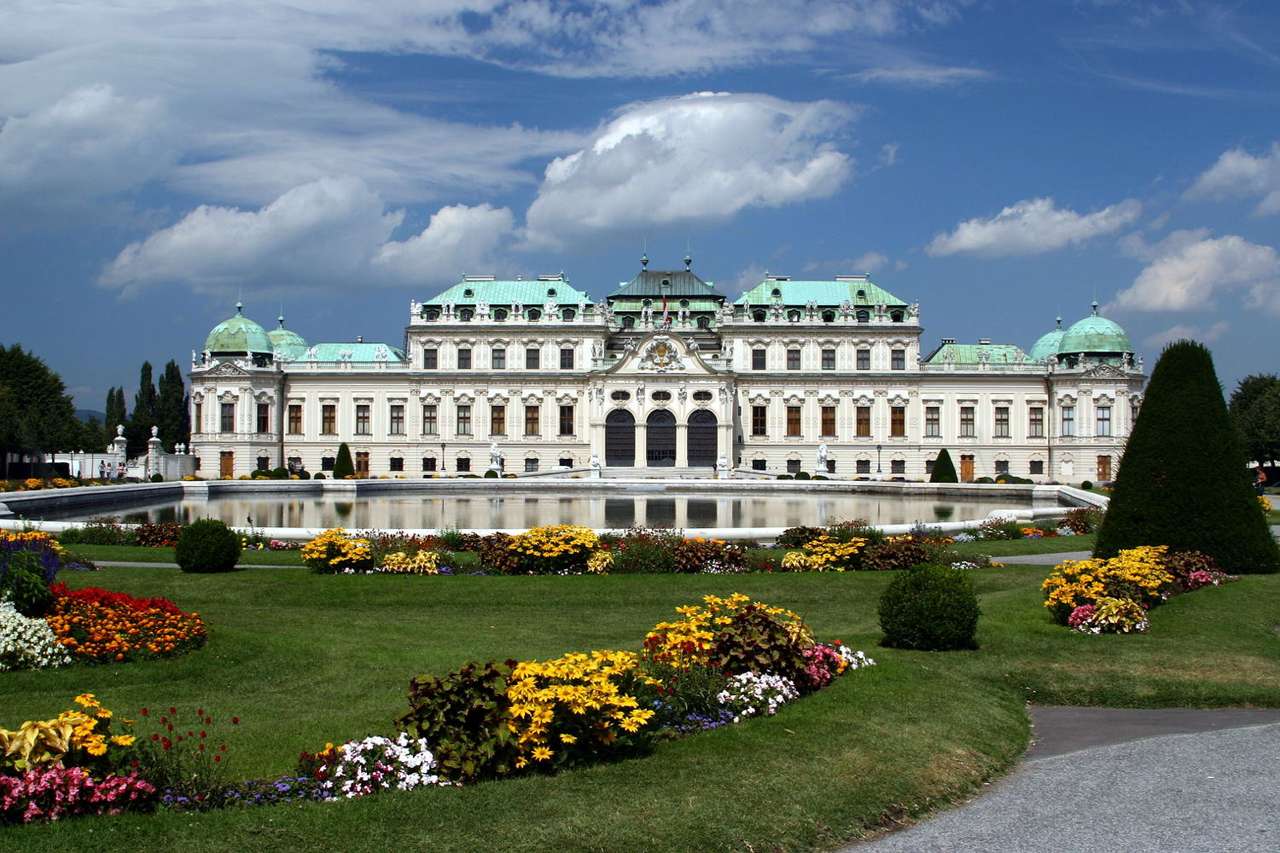Belvedere i Wien (Österrike) pussel online från foto