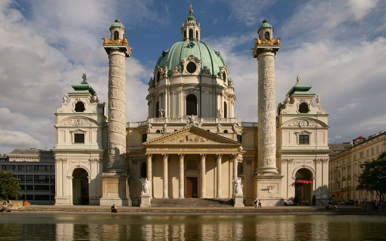 St. Charles Borromeo-kyrkan (Österrike) pussel online från foto