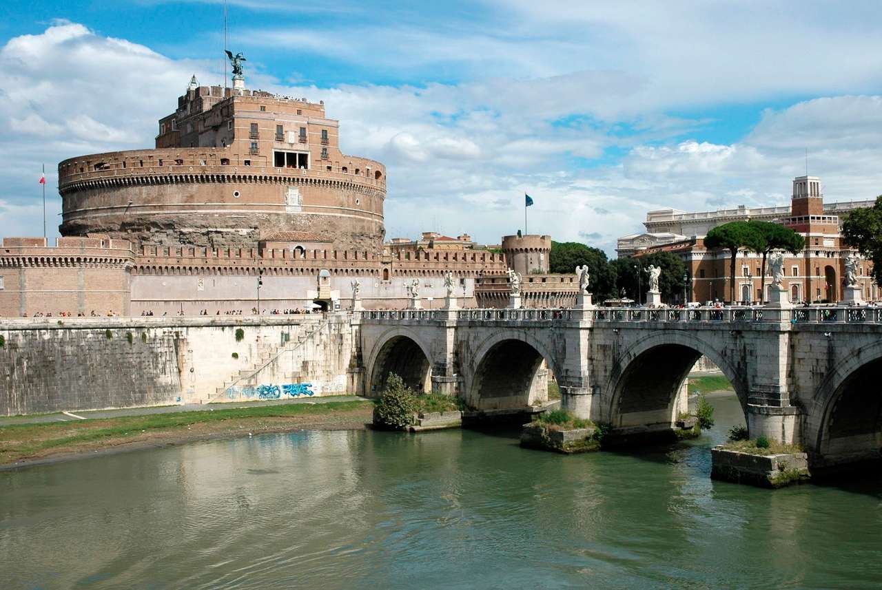 Castel Sant 'Angelo v Římě (Itálie) puzzle online z fotografie