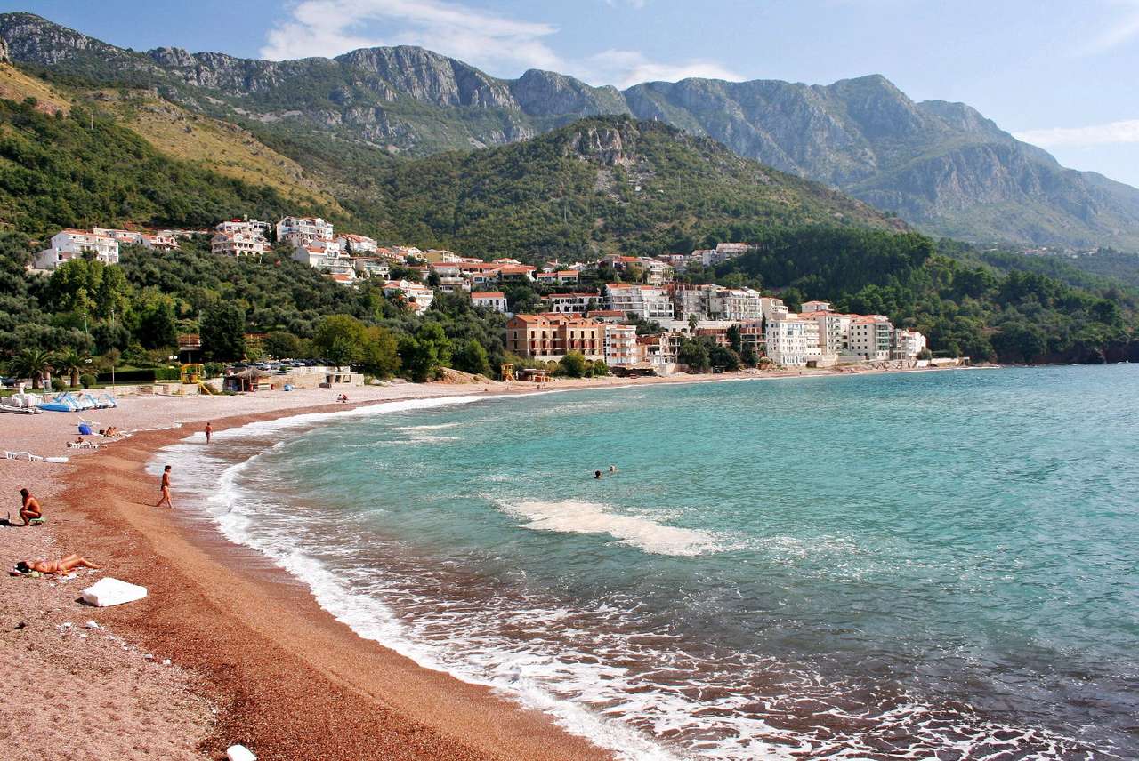 Adriai-tenger strandja (Montenegró) online puzzle