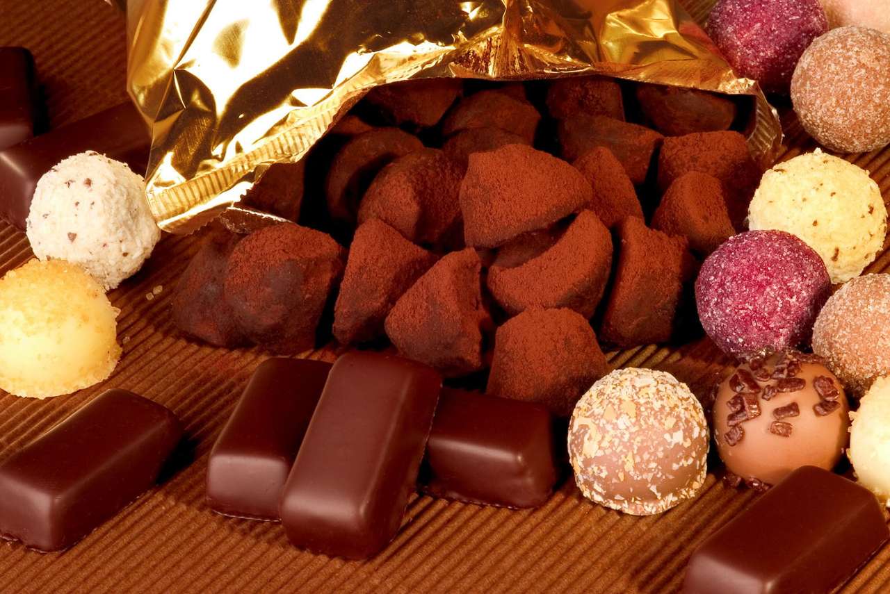 Шоколадови бонбони онлайн пъзел