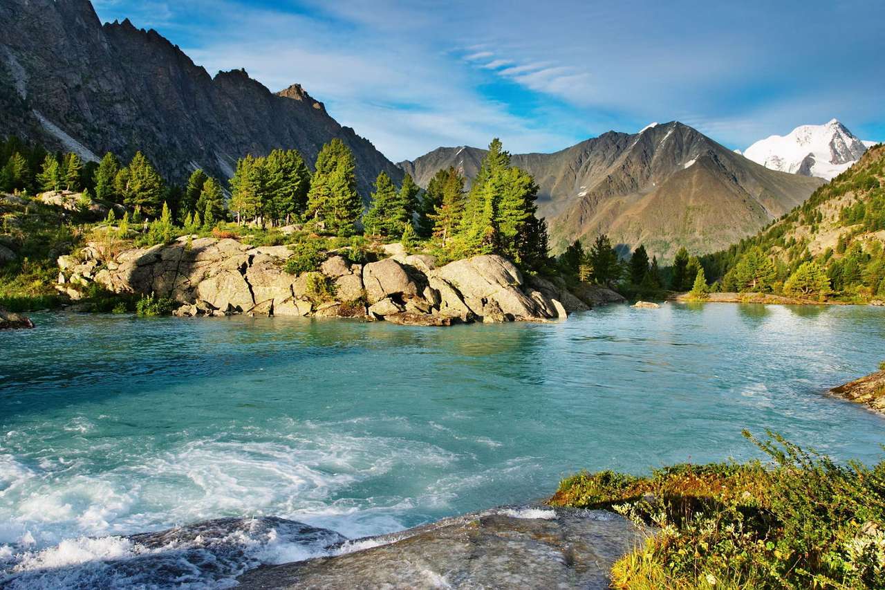 Altai Lake puzzle online from photo