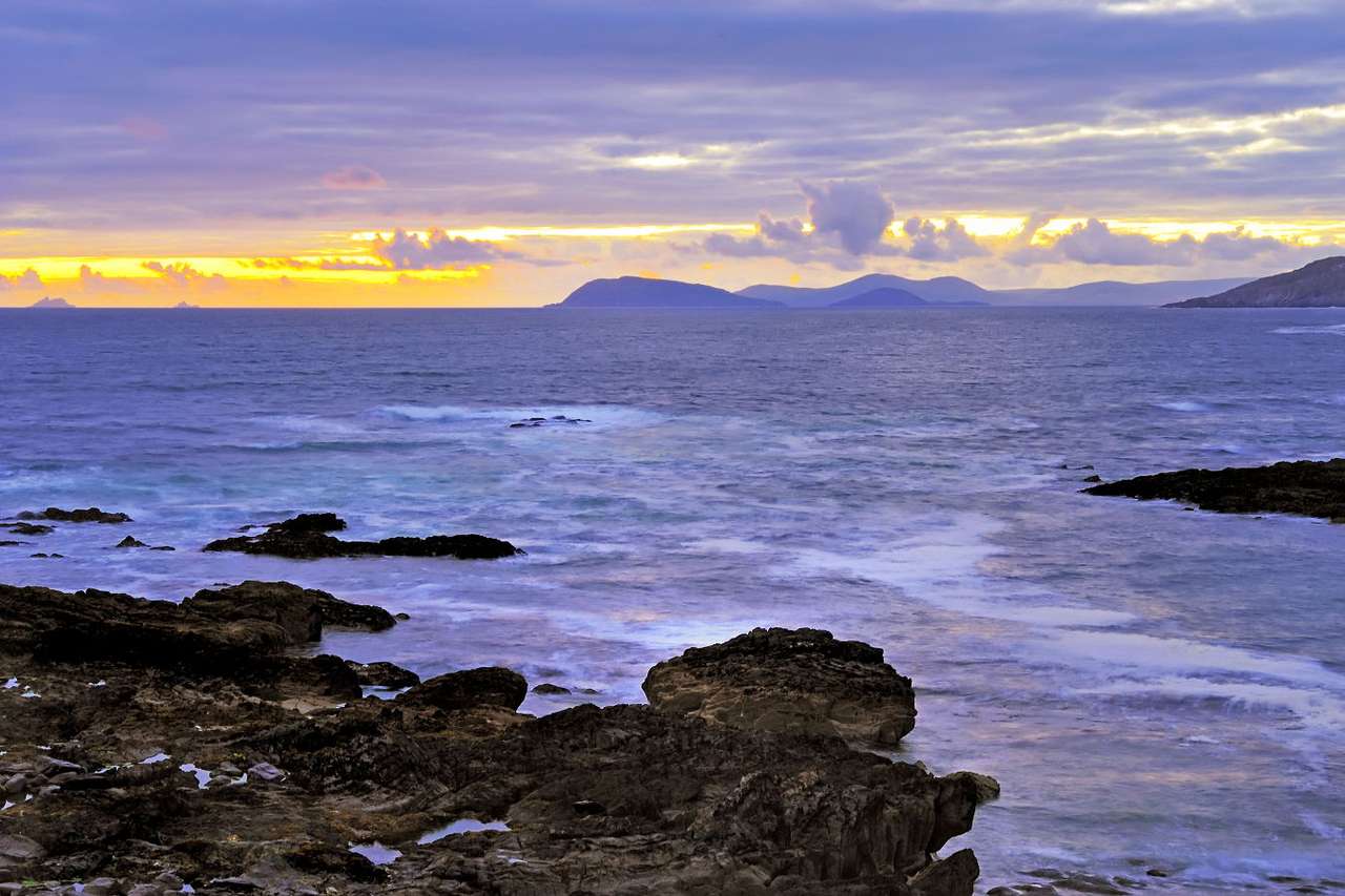 Сумрак над полуостров Беара (Ирландия) онлайн пъзел