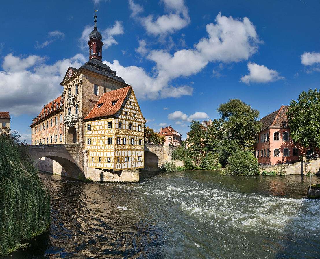 Gamla rådhuset i Bamberg (Tyskland) pussel online från foto