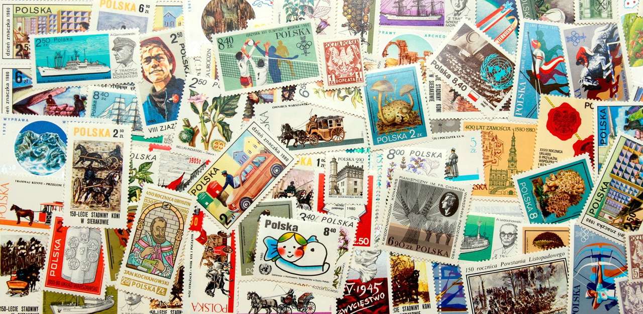 Polish stamps - rocznik 1980 online puzzle